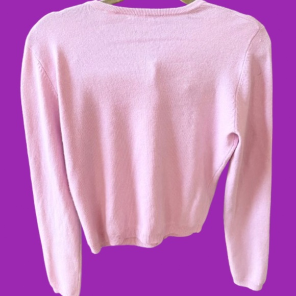 VICTORIA'S SECRET cardigan sweater M SILK & CASHMERE & NYLON TRENDING 2025 - Picture 2 of 4